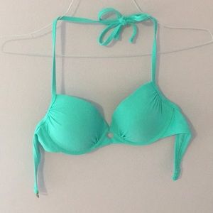 Teal push up bikini